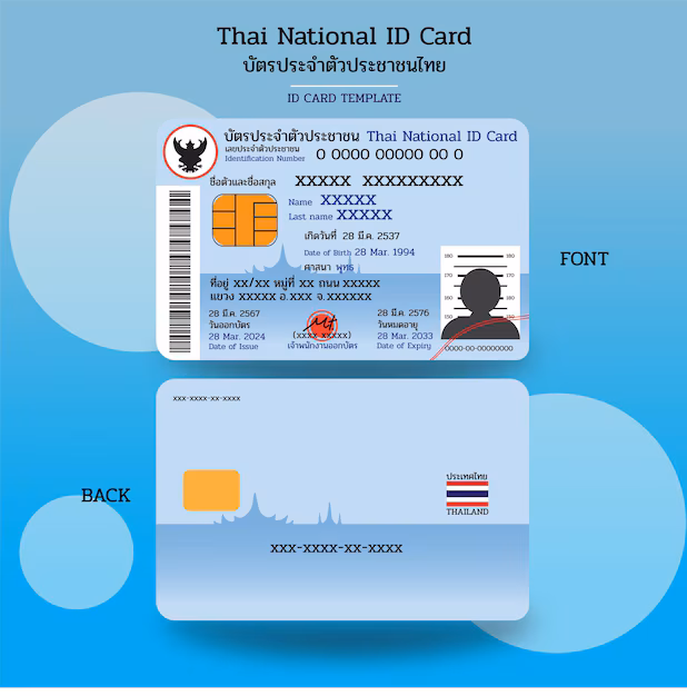 Thai National ID Card Sample